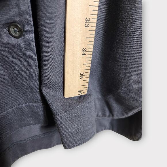 Faherty Gray Drawstring Drop Waist Pocket Dress Women’s Small - Picture 6 of 7